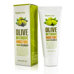 ПЕНКА ОЧИЩАЮЩАЯ ДЛЯ ЛИЦА УВЛАЖНЯЮЩАЯ С ЭКСТРАКТОМ ОЛИВЫ OLIVE INTENSIVE MOISTURE FOAM CLEANSER FarmStay 100мл