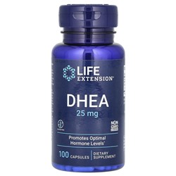 Life Extension, ДГЭА, 25 мг, 100 капсул