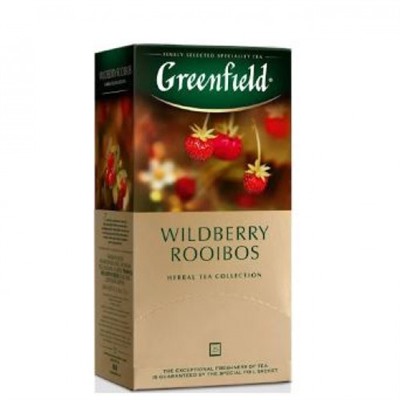 GREENFIELD Гринфилд Чай WILDBERRY ROOIBOS земляника 25 пак.