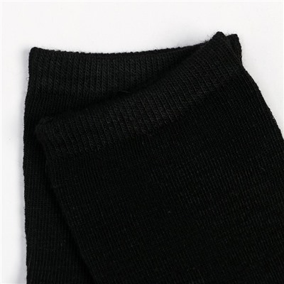 Носки детские цвет чёрный, размер 20-22