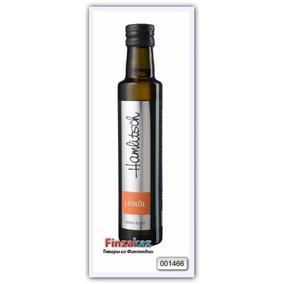 Льняное масло нерафинированное HAMLITSCH Leinol 100% Echt, 250 мл, стекло