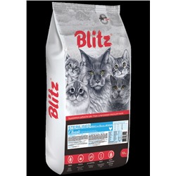 Blitz Classic Sterilised Cats Chicken сухой корм для стерилизованных кошек с курицей