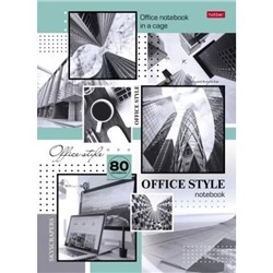 Бизнес-блокнот А4  80л клетка "Office Style" 5-цв. блок (083867) 30387 Хатбер