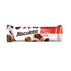 Печенье Biscolata Starz с мол. шоколадом и мол. кремом 88 гр. Турция