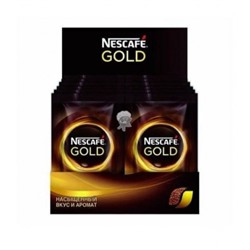 Кофе растворимый Nescafe Gold, 2 гр. в пакетиках, Блок 30 шт.