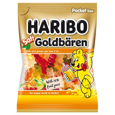 Жевательный мармелад Haribo Goldbären (золотые мишки) 100 гр