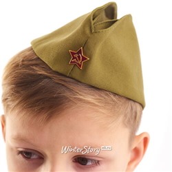 Детская военная пилотка со звездой, 52 см (Бока С)