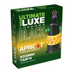 Презервативы Luxe BLACK ULTIMATE Хозяин Тайги (Абрикос) 4739lux