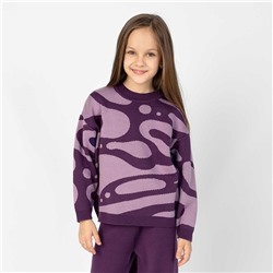 Джемпер для девочек, рост 104 см, цвет фиолетовый