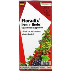 Gaia Herbs, Floradix, железо и травы, 500 мл (17 жидк. Унций)