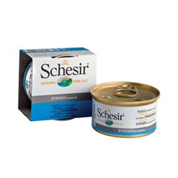 Schesir консервы для кошек тунец в собственном соку 85гр