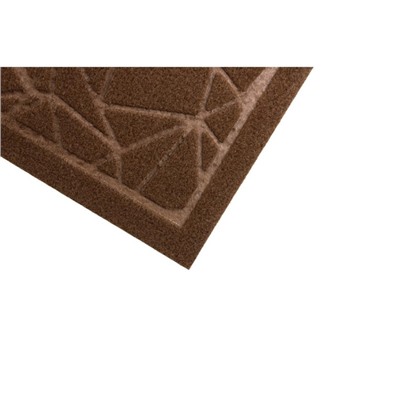 Коврик влаговпитывающий «Прест», 40х60 см, рисунок Геометрия коричневый