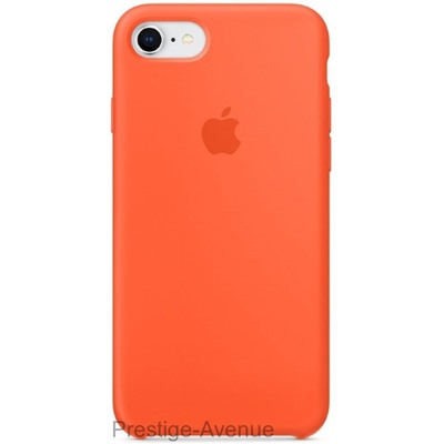 Силиконовый чехол для iPhone 7/8 -Оранжевый шафран (Spicy Orange)