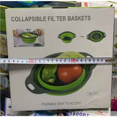 Складной КРУГЛЫЙ дуршлаг Collapsible filter baskets оптом