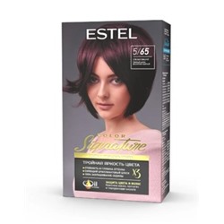 ESTEL COLOR Signature Крем-гель краска для волос тон 5/65 Спелая вишня