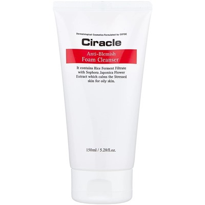 Пенка для умывания Ciracle anti-blemish Foam Cleanser, для жирной кожи, 150 мл