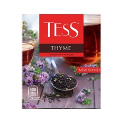 Чай TESS Thyme (ТЕСС Тайм) черный с чабрецом 100 пак