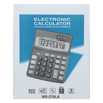 Калькулятор настольный, 8 - разрядный, MS - 270LA