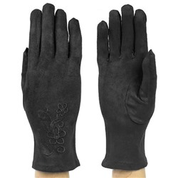 Велюровые женские перчатки Черный