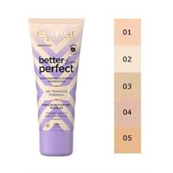 Eveline BETTER THAN PERFECT Тональная основа стойкая увлажн., тон 03–LIGHT BEIGE 30мл (*3)