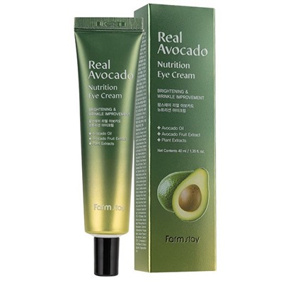 FarmStay Питательный крем для век с маслом авокадо Real Avocado nutrition Eye Cream