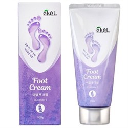 Успокаивающий крем для ног с экстрактом лаванды Ekel Foot Cream Lavender, 100гр