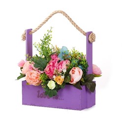 Декоративный ящик для цветов "Love is", Фиолетовый 245х120х90/28...
											
											
							245х120х90/280 мм