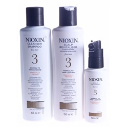 Nioxin система 3 набор 150мл+150мл+50мл мил