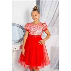 Красное праздничное платье для девочки