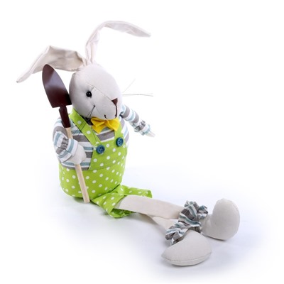 Мягкая игрушка «Белый кролик», с лопаткой
