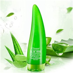 DISAAR  Пилинг - Гель для лица ALOE VERA 99% Увлажняющий, Глубокое очищение с АЛОЭ  120мл  (листок)  (DS-51938)