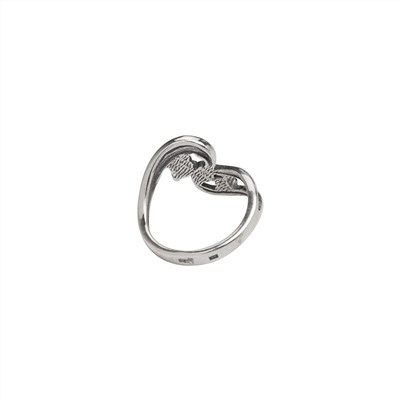 "Флерт" кольцо в серебряном покрытии из коллекции "Изумрудные мечты" от Jenavi