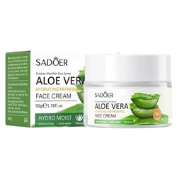 SADOER  Крем для лица ALOE VERA Освежающий с АЛОЭ  50г  (SD-96451)