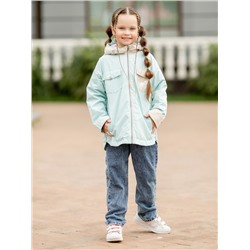 529-23в Куртка-ветровка для девочки "Каролина", голубой