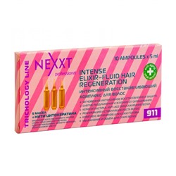 Nexxt Intense Elixir Fluid Hair Regeneration / Интенсивный восстанавливающий комплекс для волос, 10*5 мл