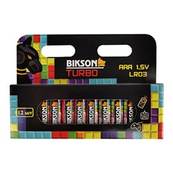 Батарейка BIKSON TURBO LR03-12SB,1,5V, АAА, 12шт,LR03,арт. BN0549-ULR03-12SB алкалин.(цена за 1 шт.)