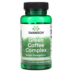 Swanson, Green Coffee Complex, 60 растительных капсул