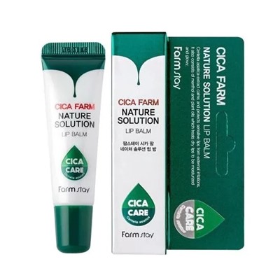 Farm Stay/ Восстанавливающий бальзам для губ с центеллой азиатской Farmstay Cica Farm Nature Solution Lip Balm