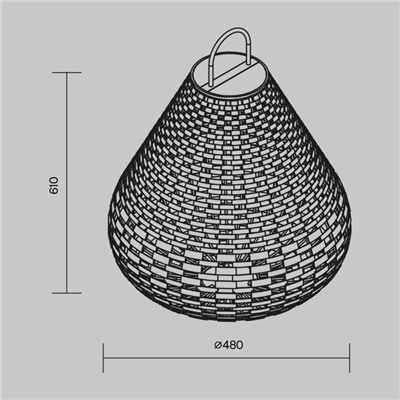 Светильник ландшафтный Outdoor OSL599FL-L5B3K1, 5Вт, 48х61 см, LED, 50Лм, 3000К, цвет чёрный