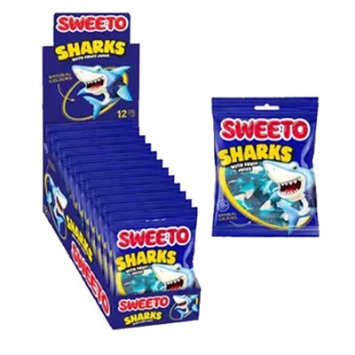 Мармелад в пакетиках SWEETO SHARK 80гр. АКУЛЫ