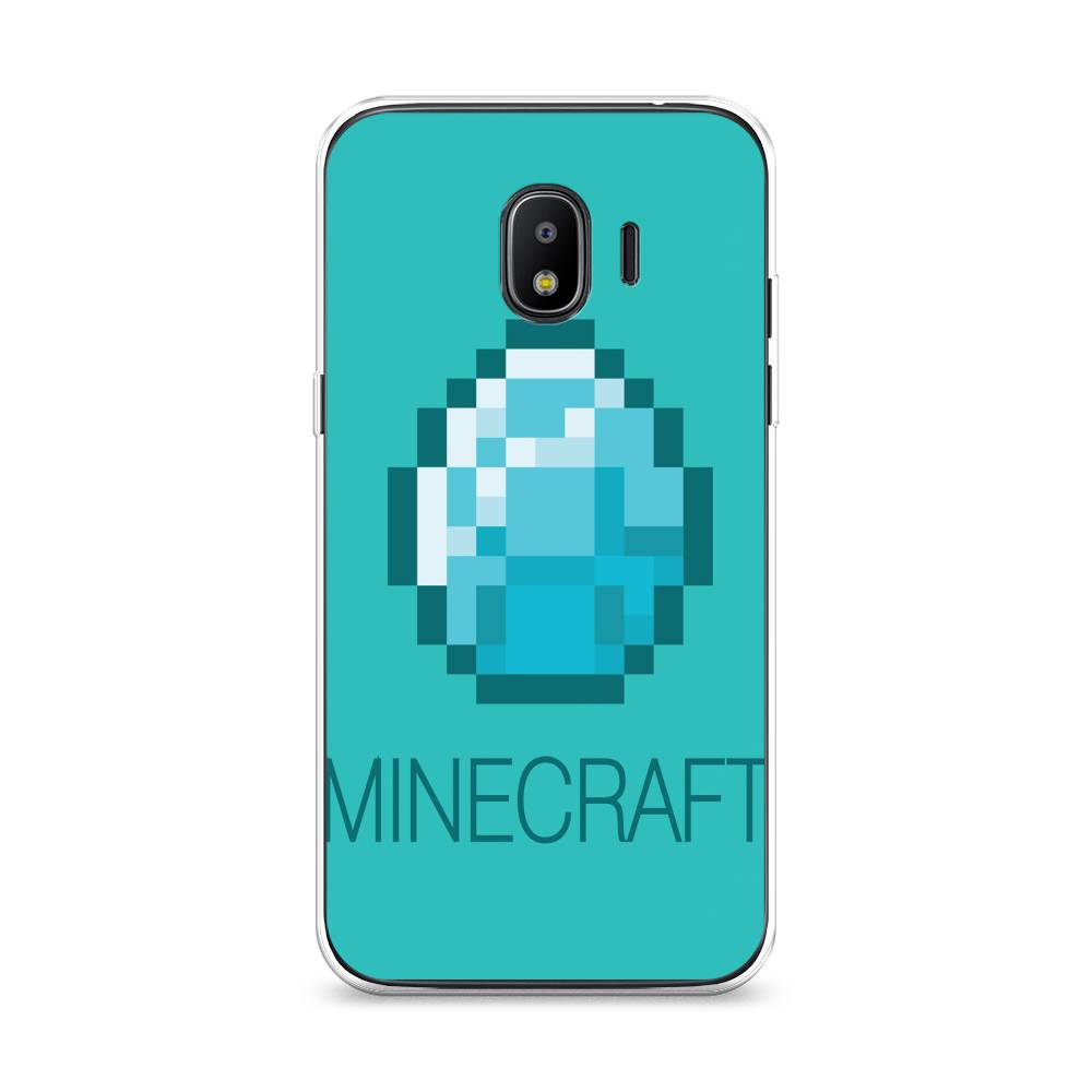 Силиконовый чехол Minecraft алмаз на Samsung Galaxy J2 2018 купить, отзывы,  фото, доставка - Клуб Шопоголиков 