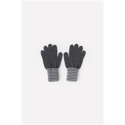 Перчатки  для мальчика  КВ 10005/тем.серый меланж,св.серый меланж