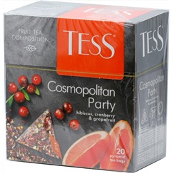 TESS. Pyramids Collection. COSMOPOLITAN PARTY (травяной) карт.пачка, 20 пирамидки