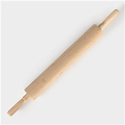Скалка Adelica, с вращающейся ручкой, 60×6 см, бук