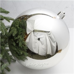 Пластиковый шар Sonder 40 см серебряный глянцевый (Winter Deco)