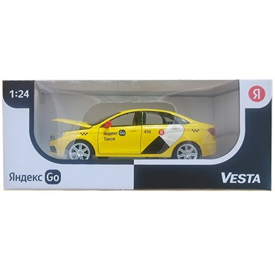 Модель 1:24 LADA VESTA желтый 1251345JB Автопанорама в Самаре