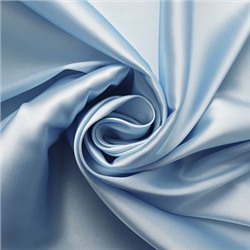 Ткань атлас стрейч 105 г/м² 98% полиэстер, 2% спандекс шир.150 см арт.Р.15069.15 цв.15 голубой уп.25м