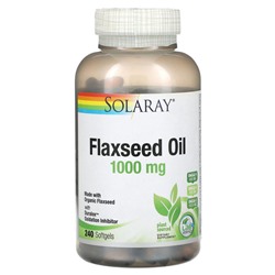 Solaray, Льняное масло, 1000 мг, 240 мягких таблеток