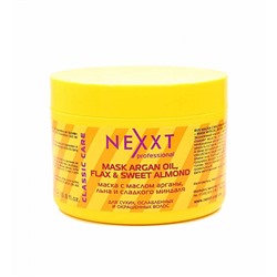 Nexxt Mask With Oil Argan, Flax and Sweet Almond / Маска с маслом арганы, льна и сладкого миндаля, 500 мл