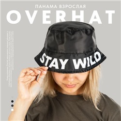 Панама мужская Stay wild, цвет чёрный